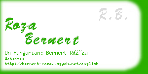 roza bernert business card